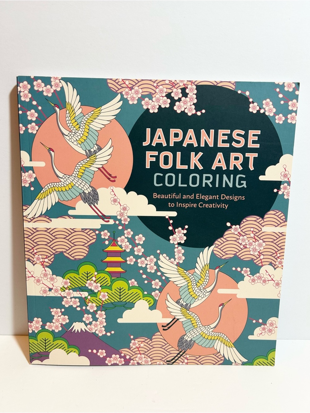 Japanese Folk Art Coloring Book - Teal & Coral